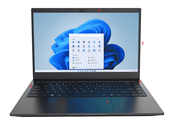 Portátil Compumax Onix Series 15,6" Ryzen 3-5425U Linux (Ubuntu) - Imagen 3