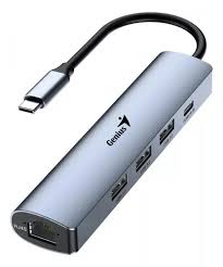 Hub 5 en 1 de USB 3.0 con Ethernet Gigabit  UH-545